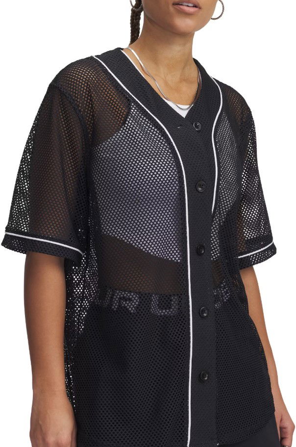 Jersey Under Armour Under Armour Sportstyle Mesh Baseball Jersey Musta | 1389637-001