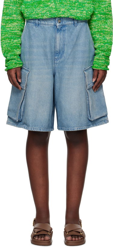 Shortsit JW Anderson JW Anderson Cargo Denim Shorts Sininen | DT0108-PG1735, 0