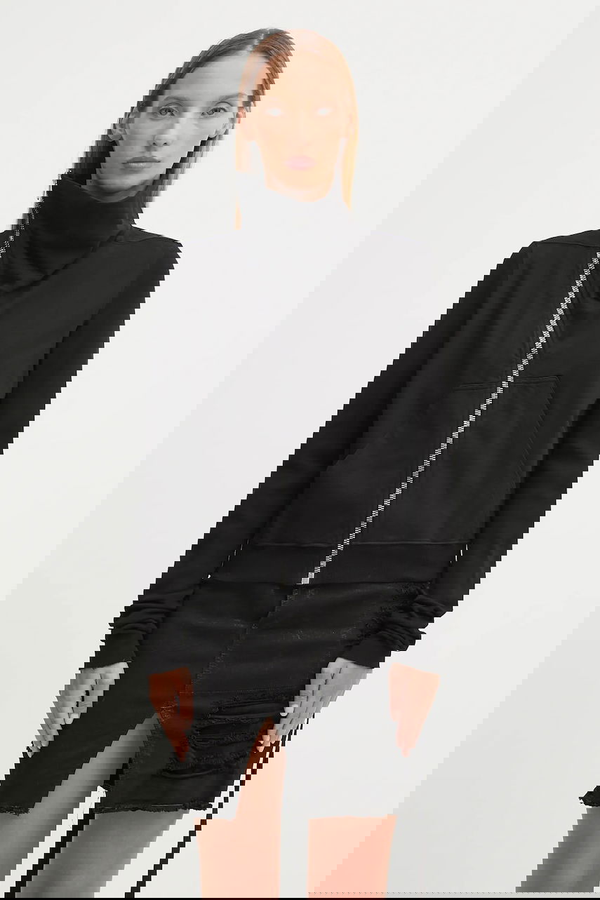 Huppari Rick Owens Rick Owens DRKSHDW Mountain Zip-Up Hoodie Musta | DS02E7239.RIG, 0