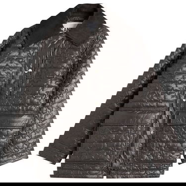 Takki GANNI GANNI Shiny Quilt Midi Jacket Musta | W0343-252, 1