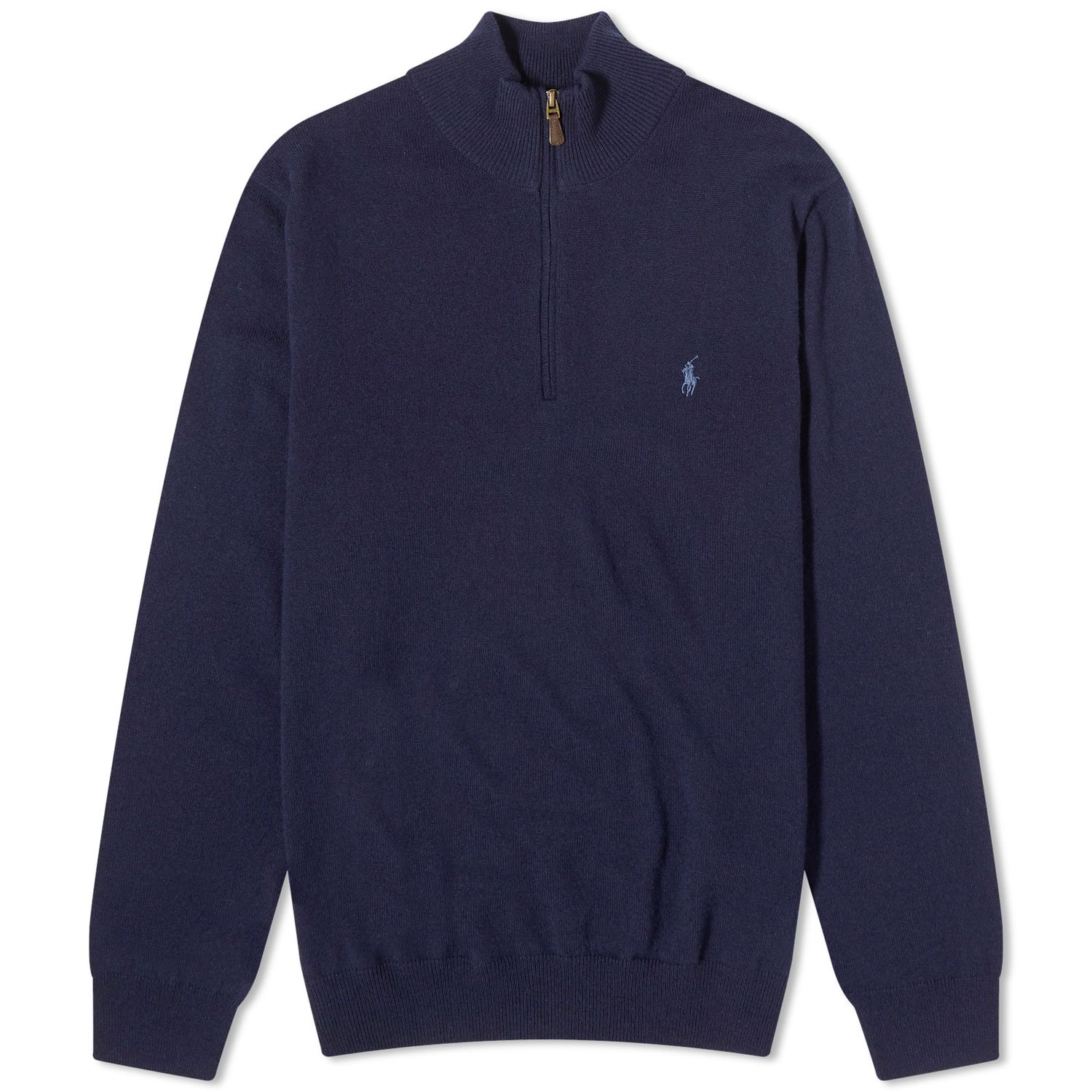Huppari Polo by Ralph Lauren Polo Ralph Lauren  Lambswool Half Zip Knit Hunter Tummansininen | 710876756001, 0