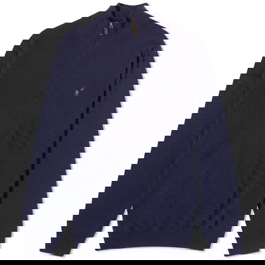 Huppari Polo by Ralph Lauren Polo Ralph Lauren  Lambswool Half Zip Knit Hunter Tummansininen | 710876756001, 0