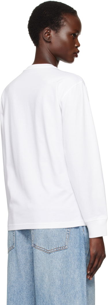 T-paita Alexander Wang Long Sleeve Puff Logo T-Shirt Valkoinen | 4CC3241519, 2