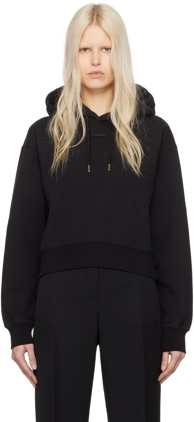Huppari Jacquemus Les Classiques 'Le Hoodie Gros Grain' Musta | 24E241JS162-2341