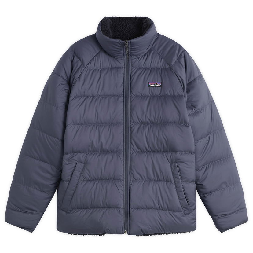 Puffer takki Patagonia Reversible Silent Down Jacket Sininen | 20670-SMDB