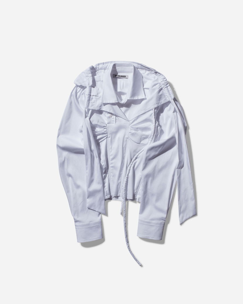 Paita Ottolinger Lavallière Shirt Valkoinen | 2211010300 WHT