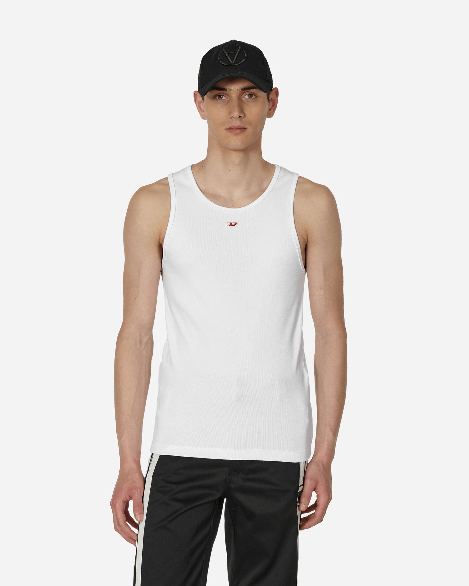 Tankkitoppi Diesel Logo Patch Tank Top Valkoinen | A040880EJAI 100, 0