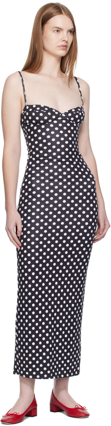 Mekko Miaou Miaou Florence Polka Dot Midi Dress Musta | 5067HJBBWP, 3