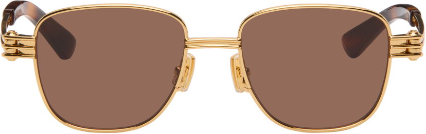 Aurinkolasit Bottega Veneta Square Sunglasses Ruskea | BV1380S-003