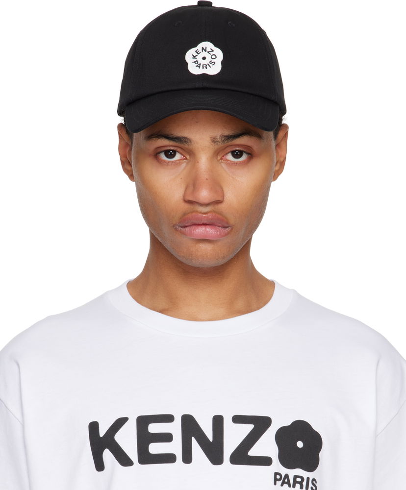 Korkki KENZO Designer Logo Patch Cap Musta | FF58AC411F34