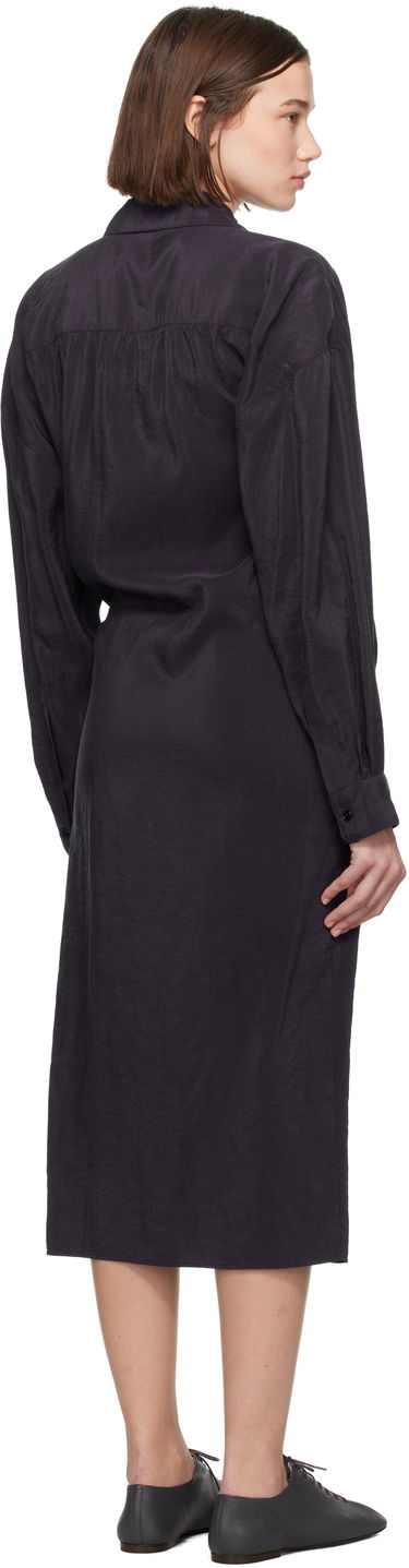 Mekko LEMAIRE Straight Collar Twisted Dress Musta | DR1092 LF1308, 2