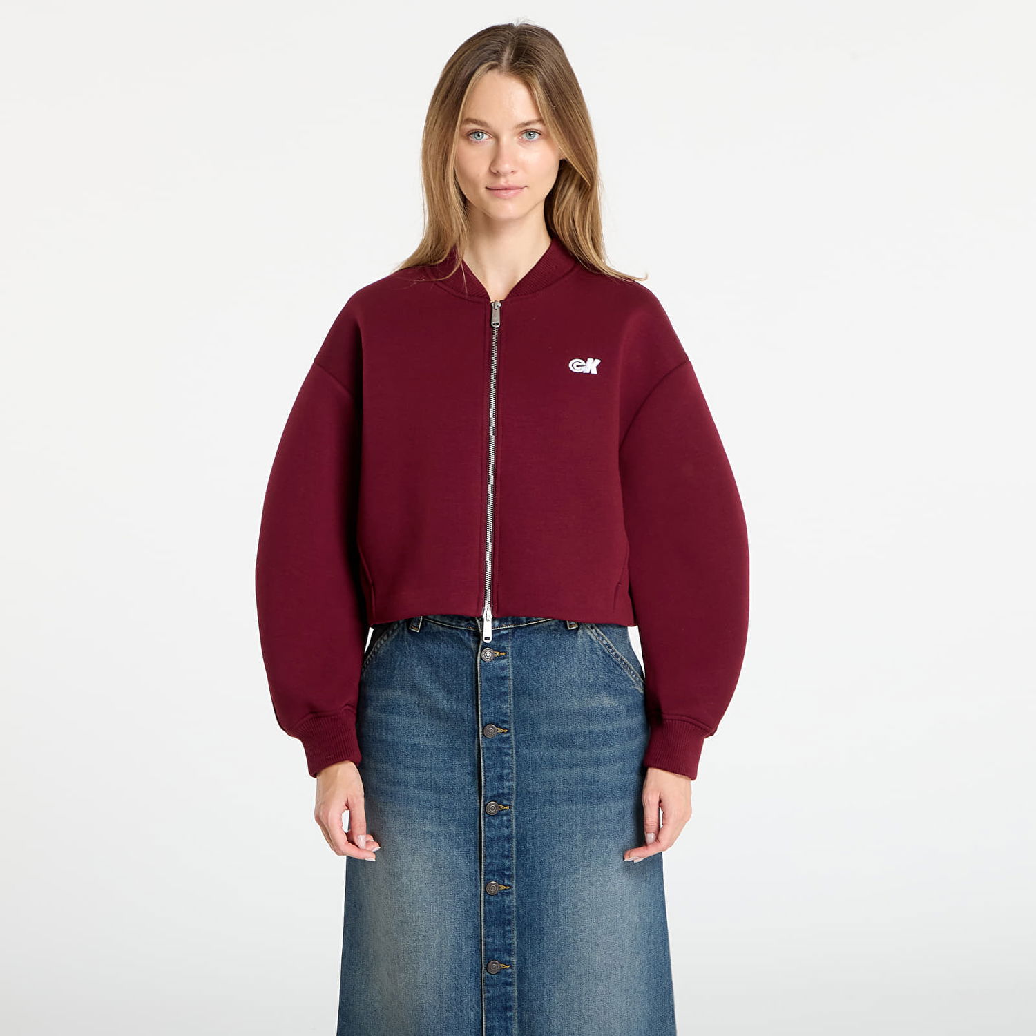 Bomber-takki CALVIN KLEIN Calvin Klein Jeans Oversized Bomber Jacket Burgundia | LV047C524G VLP, 0