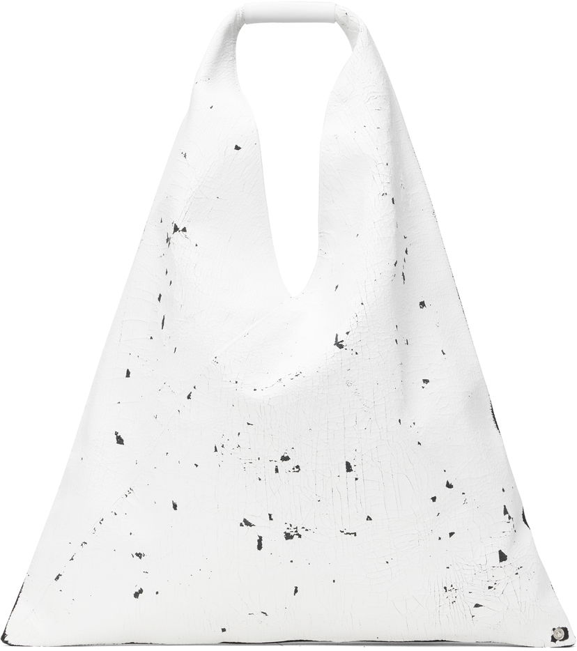 Käsilaukku Maison Margiela MM6 Maison Margiela Triangle Tote Bag Valkoinen | S54WD0039 P8333