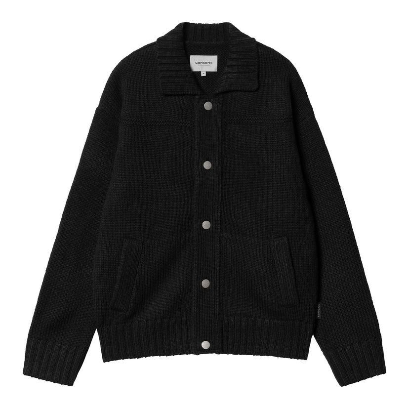 Villapaita Carhartt WIP Knitted Cardigan with Pockets Musta | I034495_9