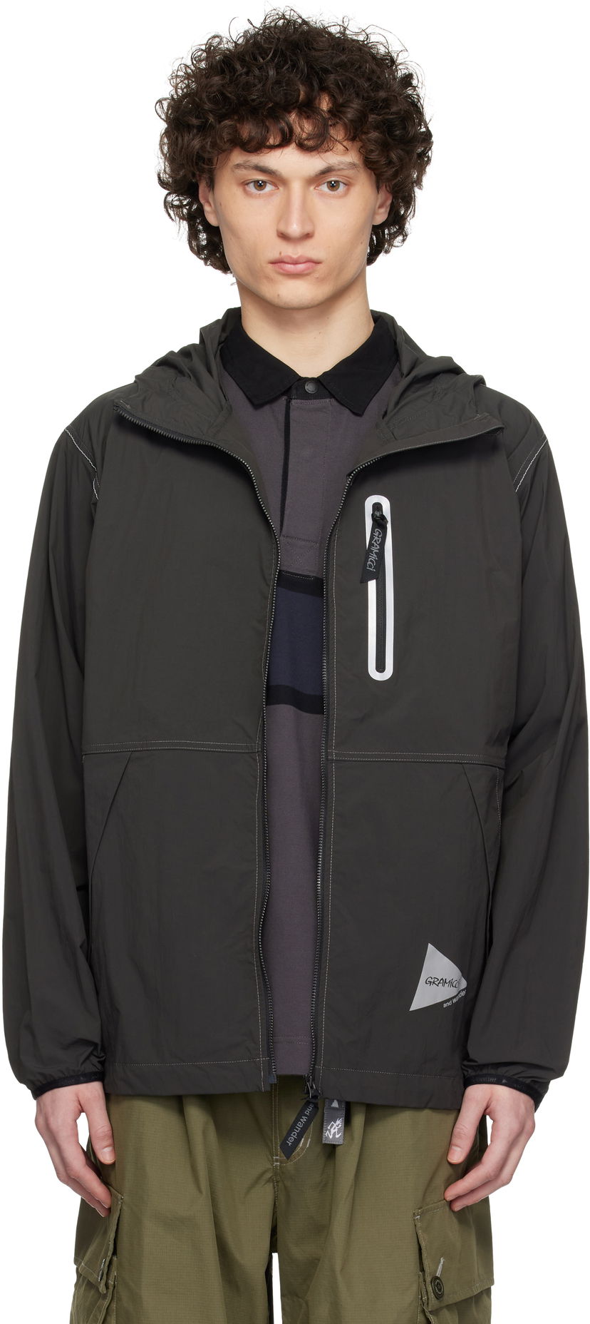 Tuulitakki and wander Gramicci Edition Brushed Nylon Jacket Vihreä | GUJ5-S3000