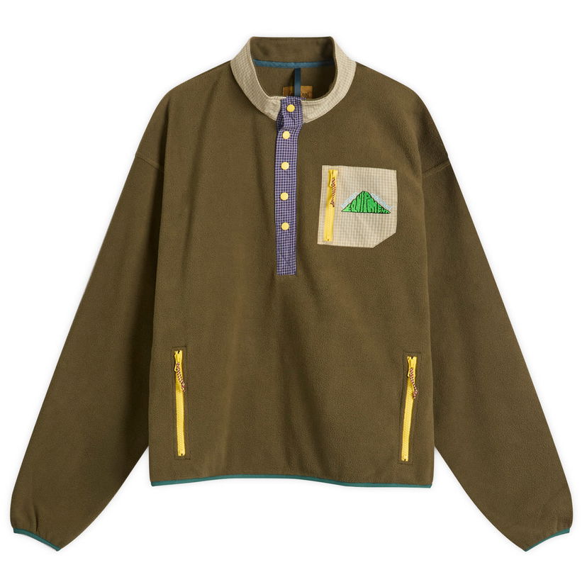 Villapaita Brain Dead Brain Dead Equipment Fleece Pullover Jacket Vihreä | BDP25T34O043-OLV
