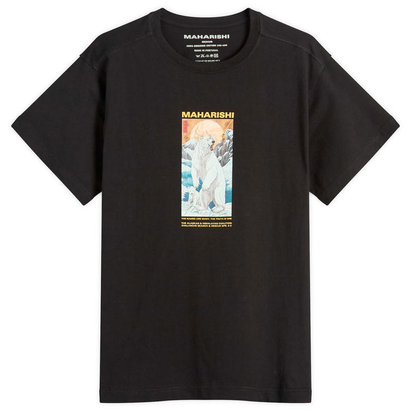 T-paita Maharishi Maharishi Alaskan Polar Bears Graphic T-Shirt Musta | 2211-BLK