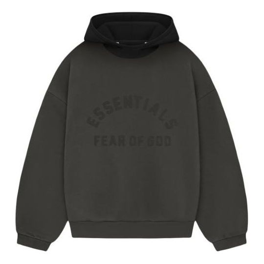 Huppari Fear of God Essentials Nylon Fleece Hoodie Musta | 202SP244310F