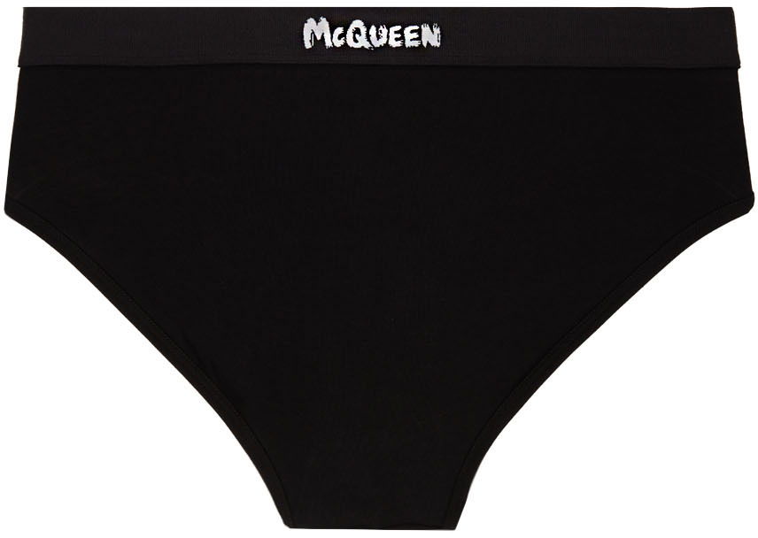 Alusvaatteet ja sukat Alexander McQueen Alexander McQueen Graffiti Briefs Musta | 7107514112Q, 1