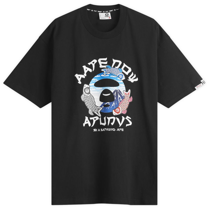 T-paita AAPE by A Bathing Ape AAPE Japan Graphic T-Shirt, Size Large Musta | AAPTEM1637XX-BLK