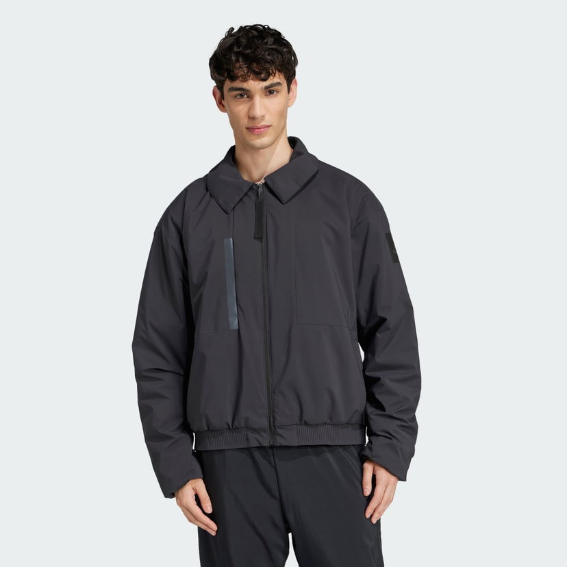 Bomber-takki adidas Performance MYSHELTER Insulated Shacket Musta | JD6663