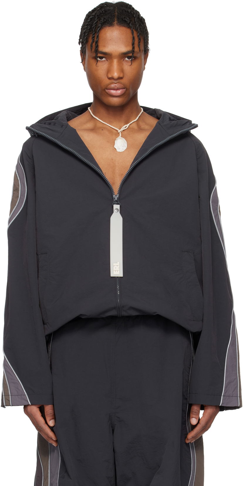 Tuulitakki ERL ERL UFO Windbreaker Jacket Musta | ERL10J015
