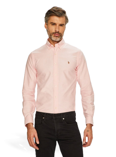 Paita Polo by Ralph Lauren Slim Oxford Shirt Vaaleanpunainen | 710549084008