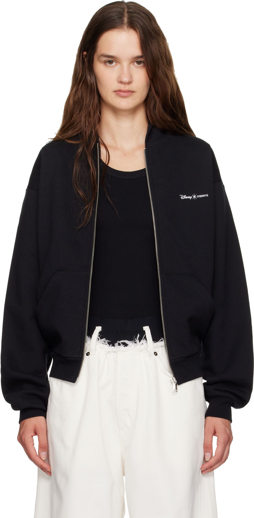 Huppari Coperni Coperni Disney Maleficent Zip Up Hoodie Musta | DJS162F5035