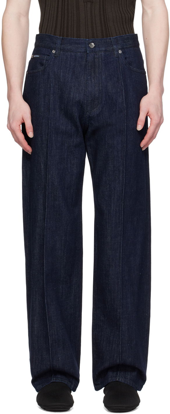 Jeans Dolce & Gabbana Seamed Jeans Sininen | GWVNXD G8KG6