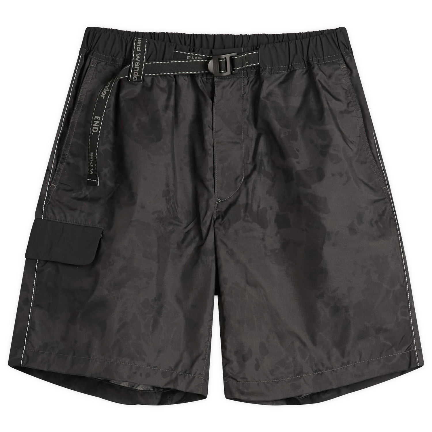 Shortsit and wander and wander x END. Nylon Print Shorts, Size Large Musta | 5745122524-022, 0