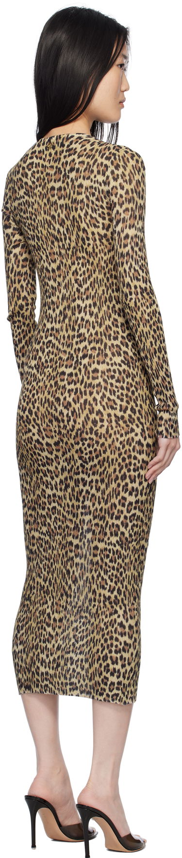 Mekko Blumarine Blumarine Leopard Print Maxi Dress Ruskea | P522A582A, 2