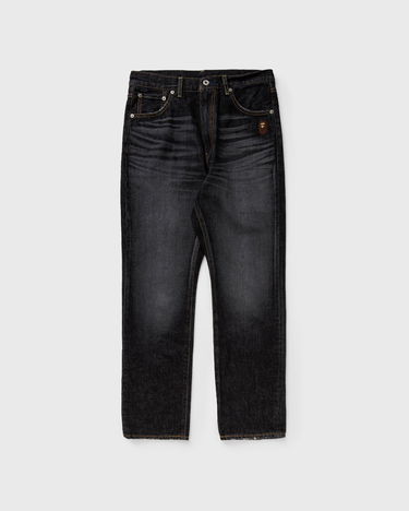 Jeans BAPE ONE POINT REGULAR FIT 13 OZ DENIM PANTS Jeans Musta | 001DPK801006MBLK, 0