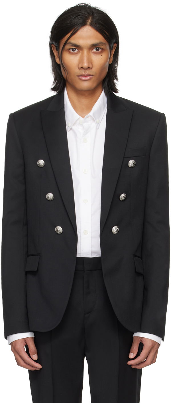 Takit Balmain Open Front Blazer Musta | CH1SG075WB12