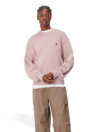 Huppari Carhartt WIP Nelson Sweatshirt "Glassy Pink garment dyed" Vaaleanpunainen | I029537_1NJ_GD