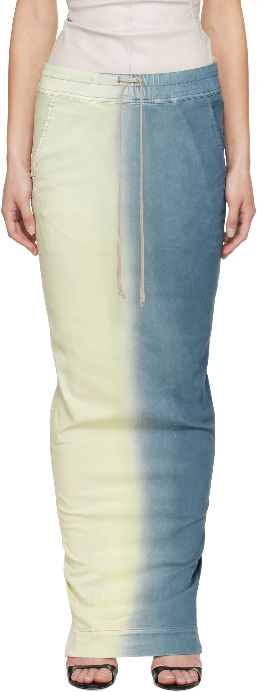 Hame Rick Owens Rick Owens DRKSHDW Pull On Pillar Maxi Skirt Sininen | DS01E3332 SDDE
