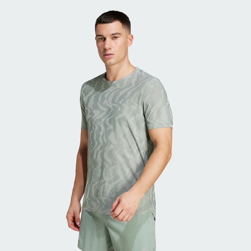 T-paita adidas Performance Running Engineered CLIMACOOL+ Performance T-Shirt Vihreä | JD7808
