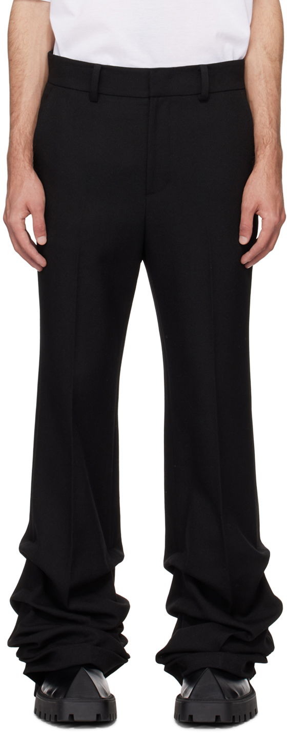 Housut We11done Wave Trousers Musta | WD-PT0-24-219-M-BK