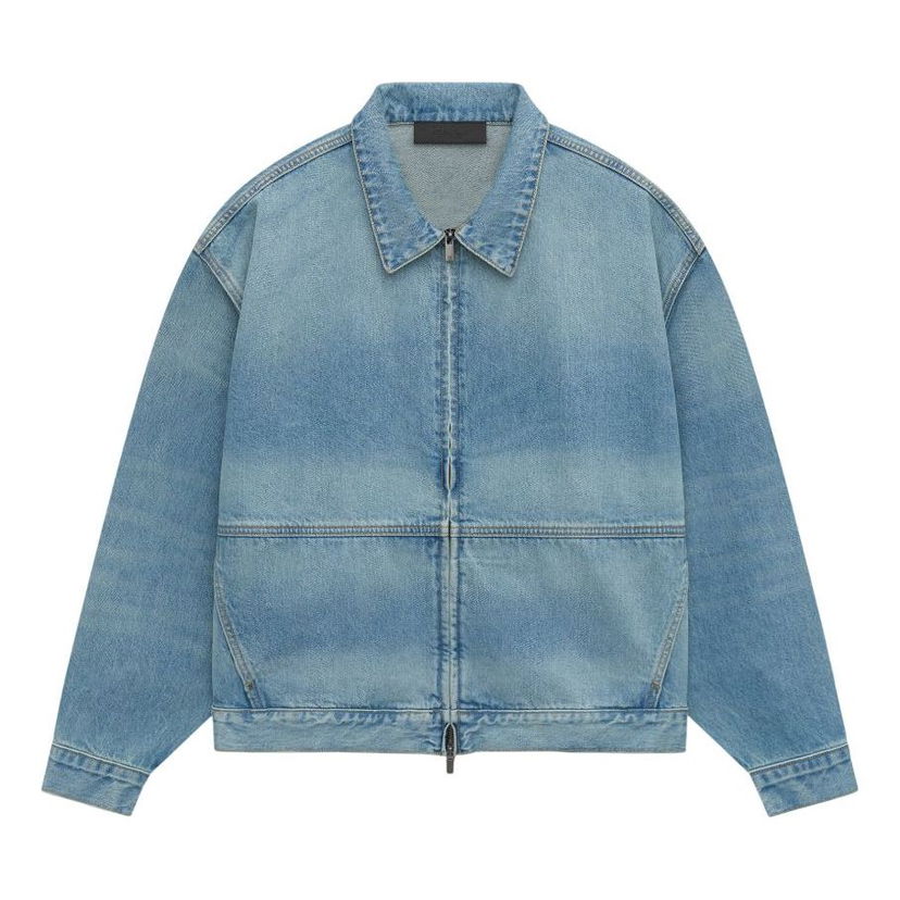 Takki Fear of God Fear of God Essentials SS25 Trucker Denim Jacket Sininen | 202HO244270F