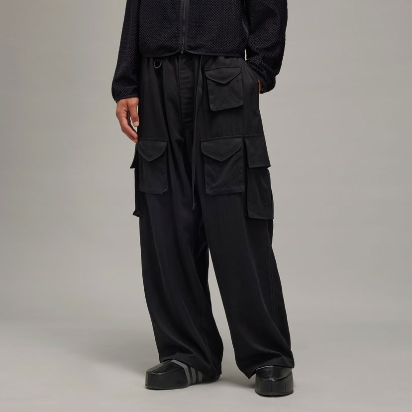 Cargo housut Y-3 Cargo Pants Refined Wool Musta | IW7453