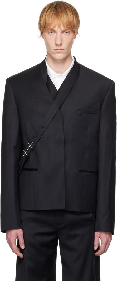 Takki HELIOT EMIL HELIOT EMIL Aegis Wrap Blazer Musta | SS25_M_04_045_BLK01_CO, 0