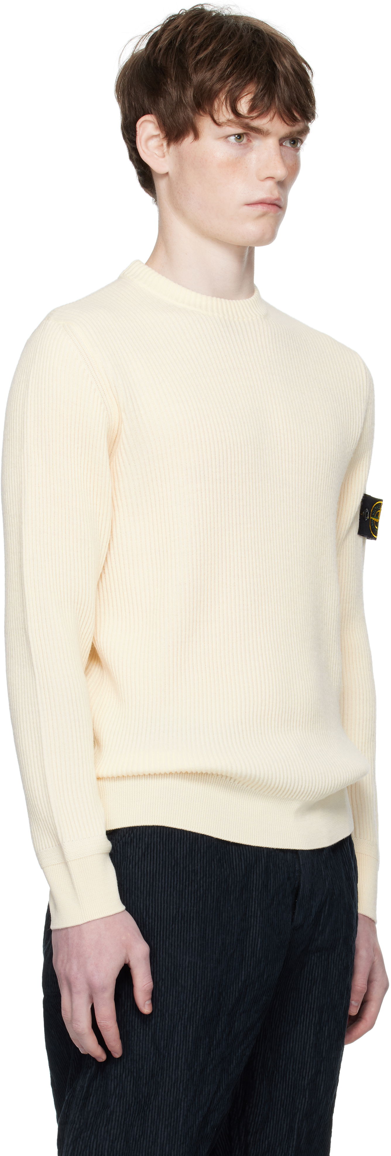 Villapaita Stone Island Stone Island Full Rib RWS Wool Sweater Keltainen | K2S15 5100053 S00C2, 1