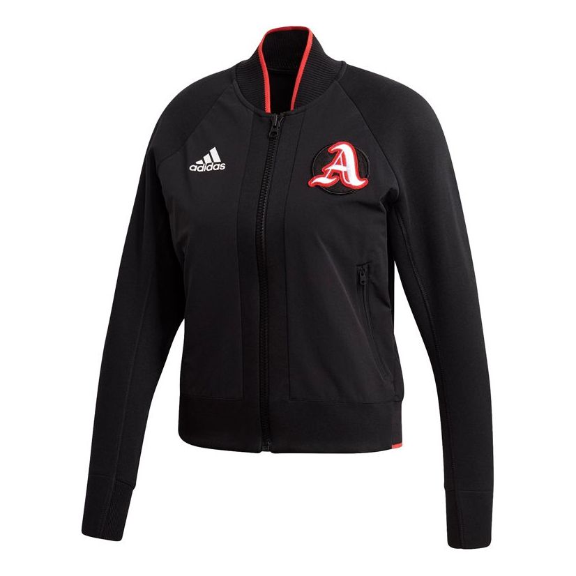 Bomber-takki adidas Originals Vrct Athletic Bomber Jacket Musta | FI9214