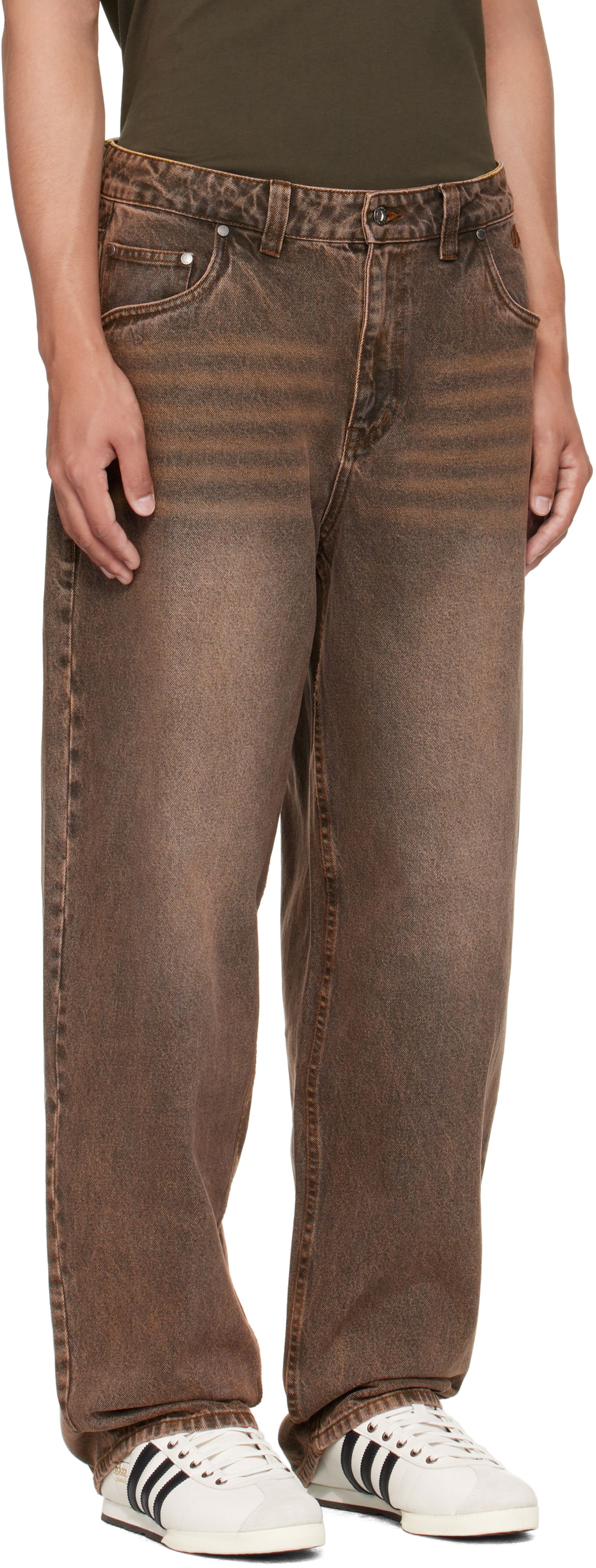 Jeans Dime Dime Baggy Jeans Ruskea | DIMEFA2514BRW, 1