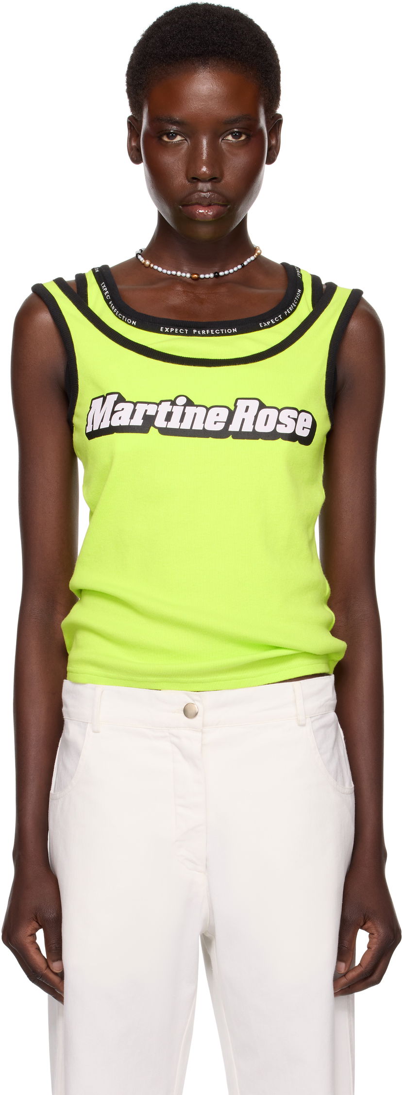 Tankkitoppi Martine Rose Martine Rose Folded Vest Tank Top Keltainen | 634JS03404