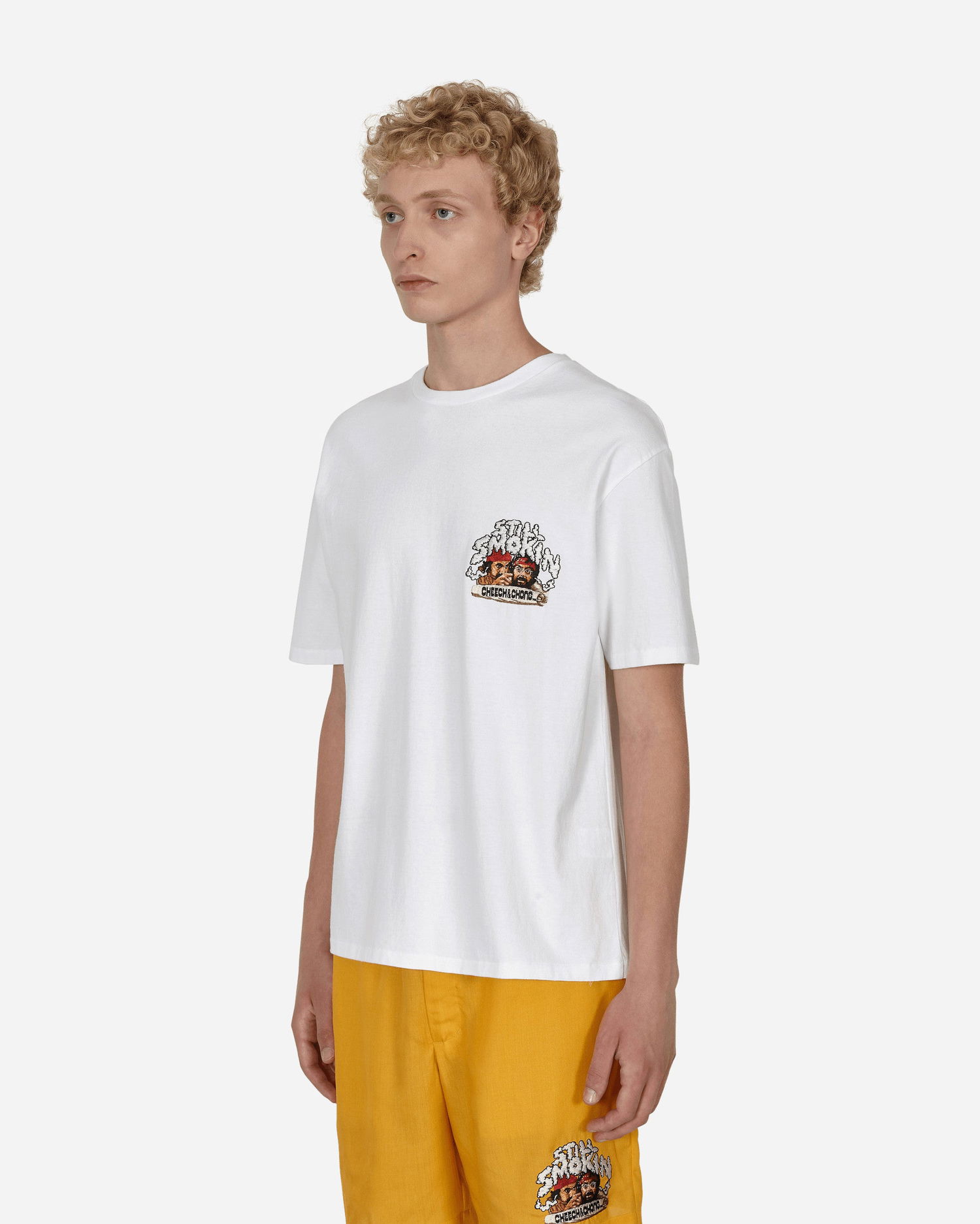 T-paita WACKO MARIA Still Smokin' Washed Heavy Weight T-Shirt Valkoinen | CCSS-WM-WT02 WHITE, 1