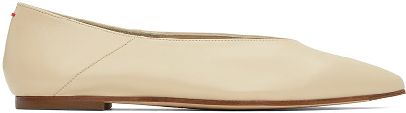 Vaatteet Aeyde Aeyde Moa Ballerina Flats Beige | A11-FL-VNCP08FL-0119-100-007