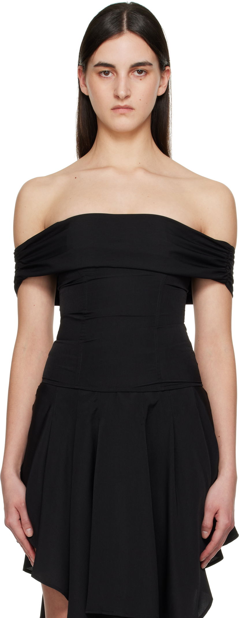Mekko Miaou Miaou Magda Off-The-Shoulder Top Musta | 7090GGTBLK
