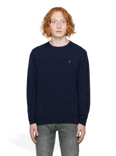 Villapaita Polo by Ralph Lauren Crewneck Tummansininen | 710876714001