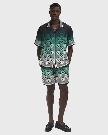 Shortsit Casablanca Printed Drawstring Shorts Musta | MPF25-TR-012-01, 1