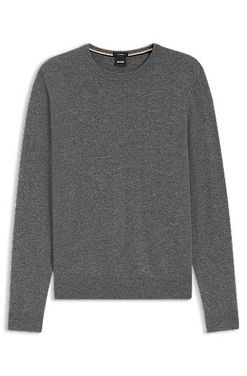 Villapaita BOSS Regular-fit pure cashmere sweater Harmaa | 50546690